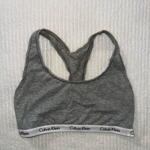 Calvin Klein Women's Sports Bra - Gray - Size M